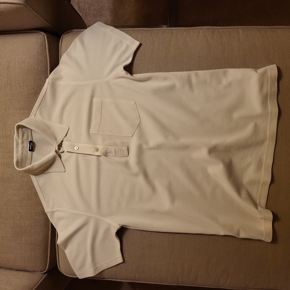 Kiton White Pique Polo Shirt